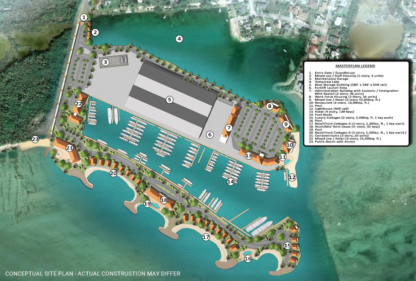 Legendary Blue Water Cay Master Site Plan