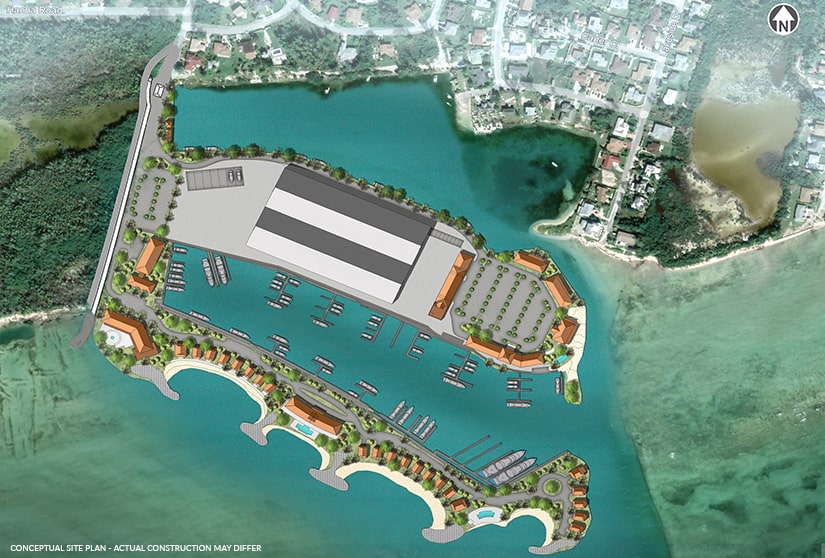 Legendary Marina Resort Blue Water Cay site plan