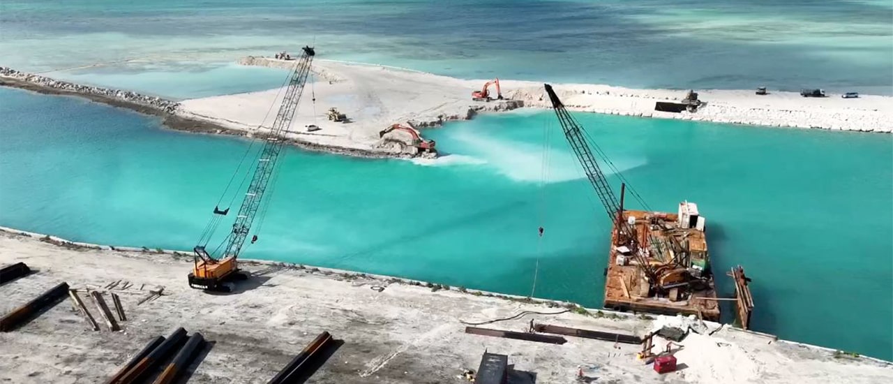 Blue Water Cay June 2024 Construction