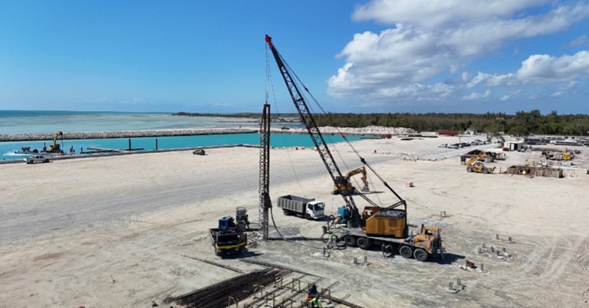 February 2025 Construction at Blue Water Cay