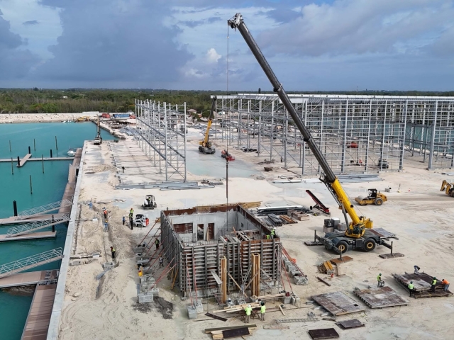Progress at Blue Water Cay in Nassau Bahamas