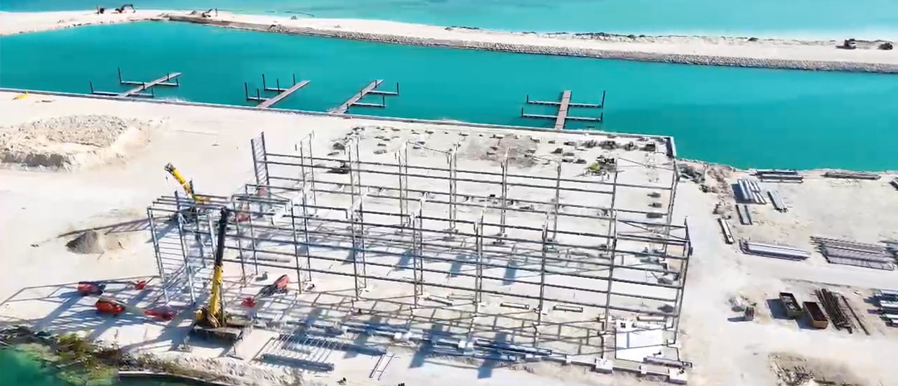 Legendary Blue Water Cay Marina Resort construction