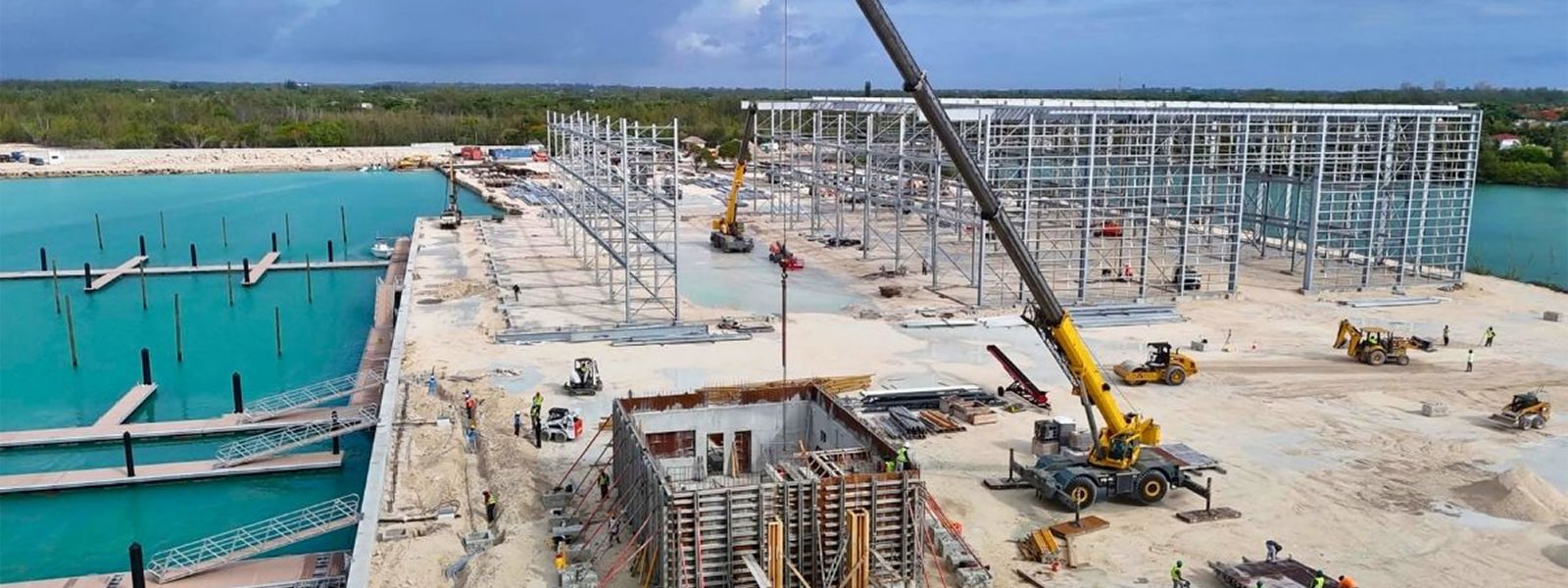 Key Milestones Reached in Ongoing Construction of Blue Water Cay Marina