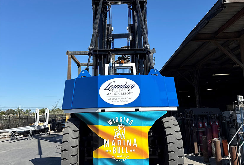 Largest Marina Forklift Blue Water Cay Largest Marina Forklift